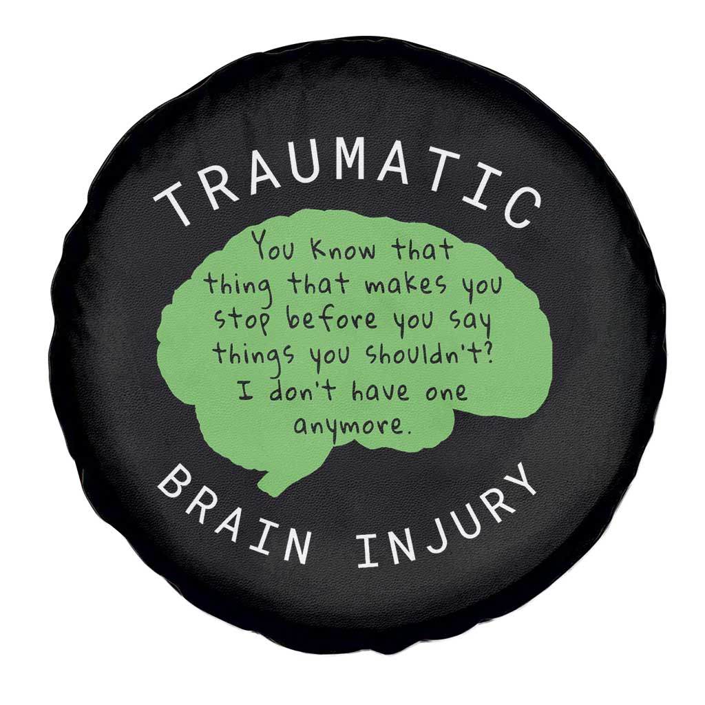 Traumatic Brain Injury Awareness Spare Tire Cover TBI Support