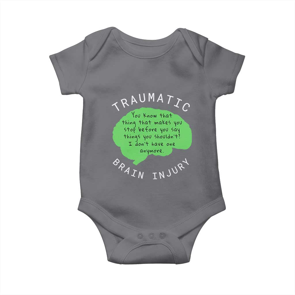 Traumatic Brain Injury Awareness Baby Onesie TBI Support