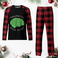 Traumatic Brain Injury Awareness Plaid Pajama Set TBI Support - Wonder Print Shop