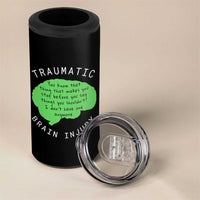 Traumatic Brain Injury Awareness 4 in 1 Can Cooler Tumbler TBI Support