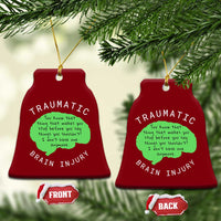 Traumatic Brain Injury Awareness Ceramic Ornament TBI Support - Wonder Print Shop