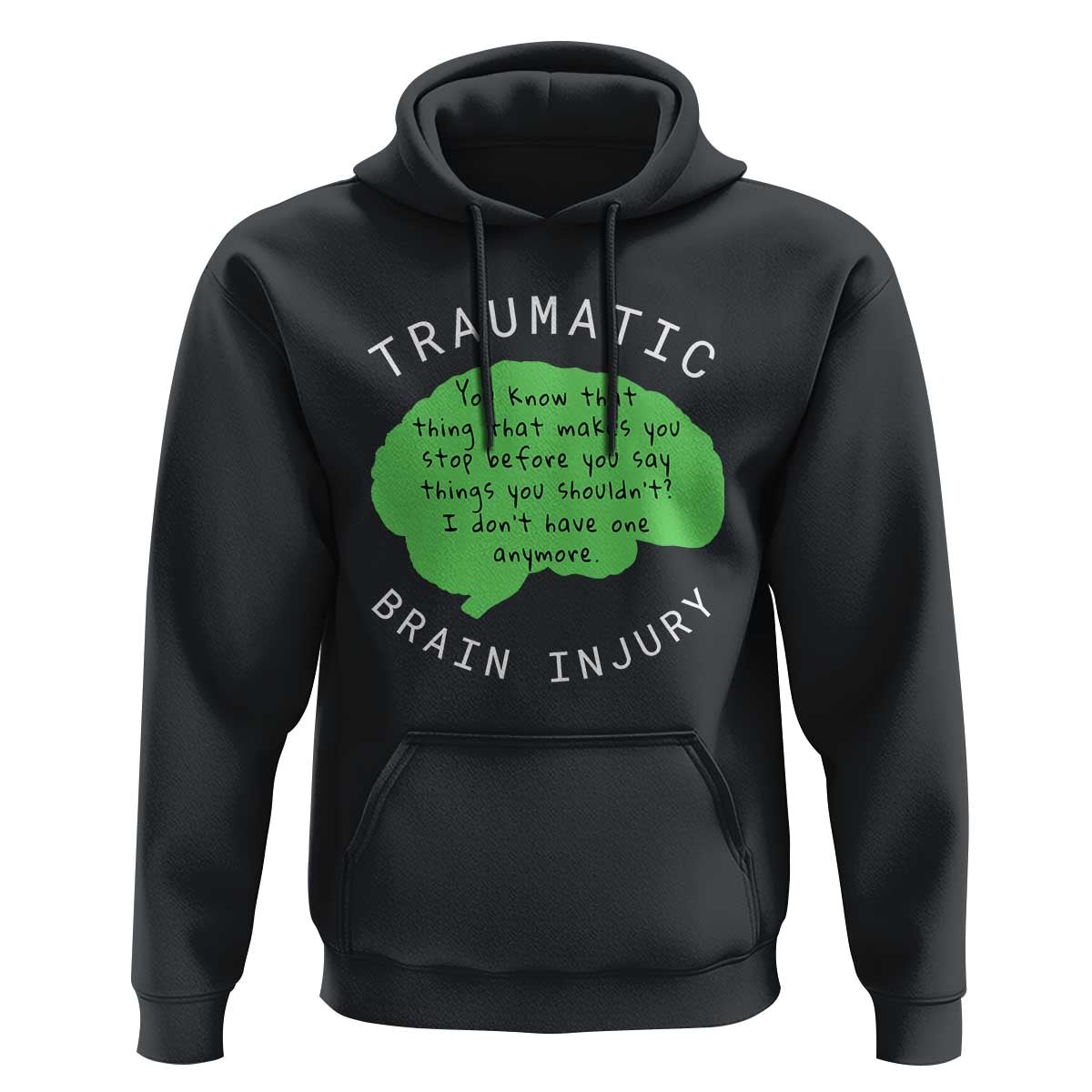 Traumatic Brain Injury Awareness Hoodie TBI Support