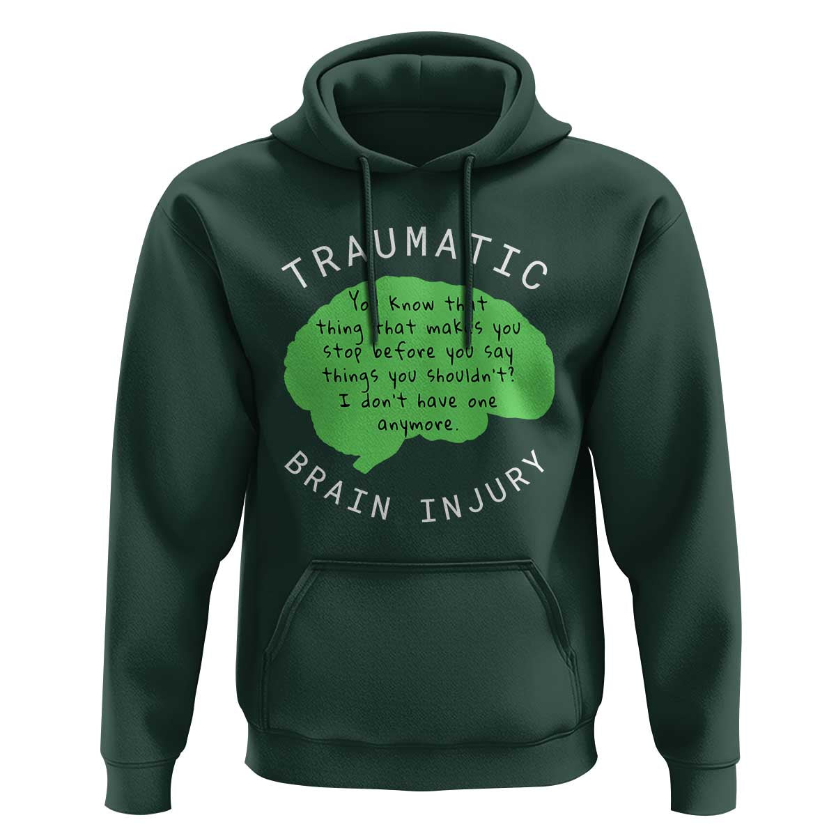 Traumatic Brain Injury Awareness Hoodie TBI Support