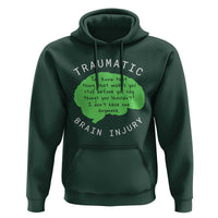 Traumatic Brain Injury Awareness Hoodie TBI Support