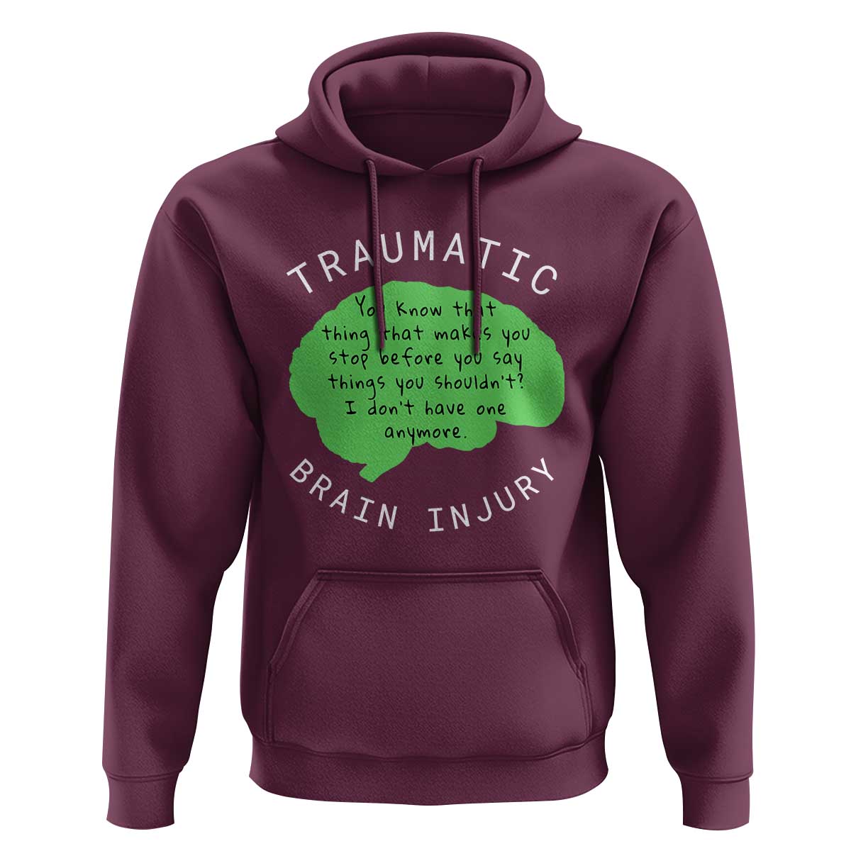 Traumatic Brain Injury Awareness Hoodie TBI Support