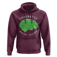 Traumatic Brain Injury Awareness Hoodie TBI Support