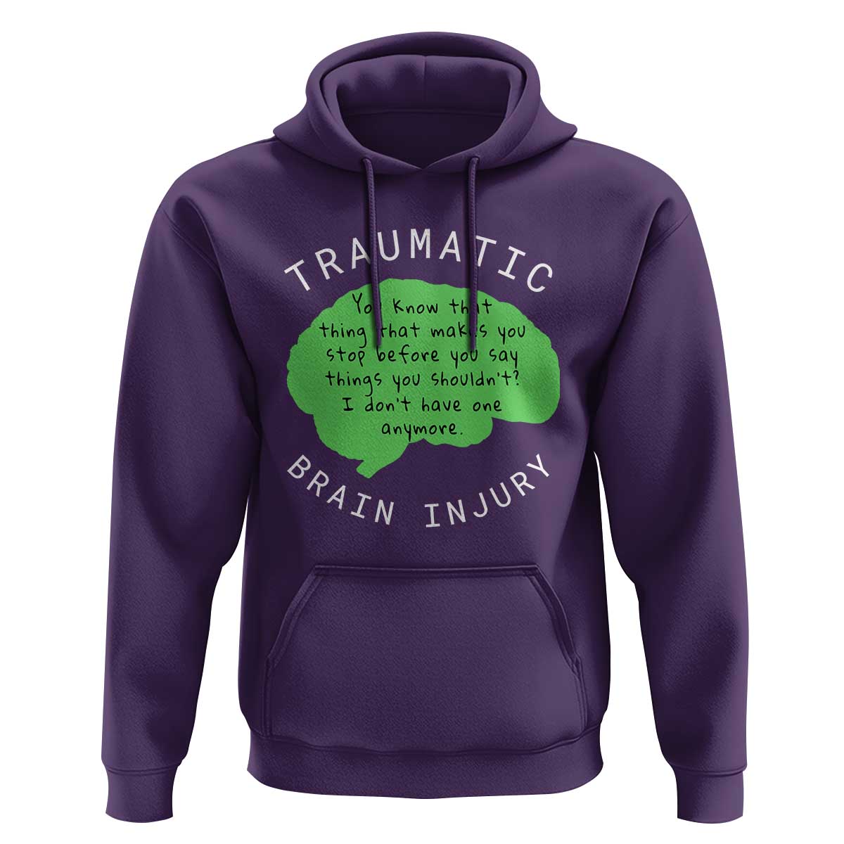 Traumatic Brain Injury Awareness Hoodie TBI Support