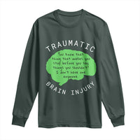 Traumatic Brain Injury Awareness Long Sleeve Shirt TBI Support