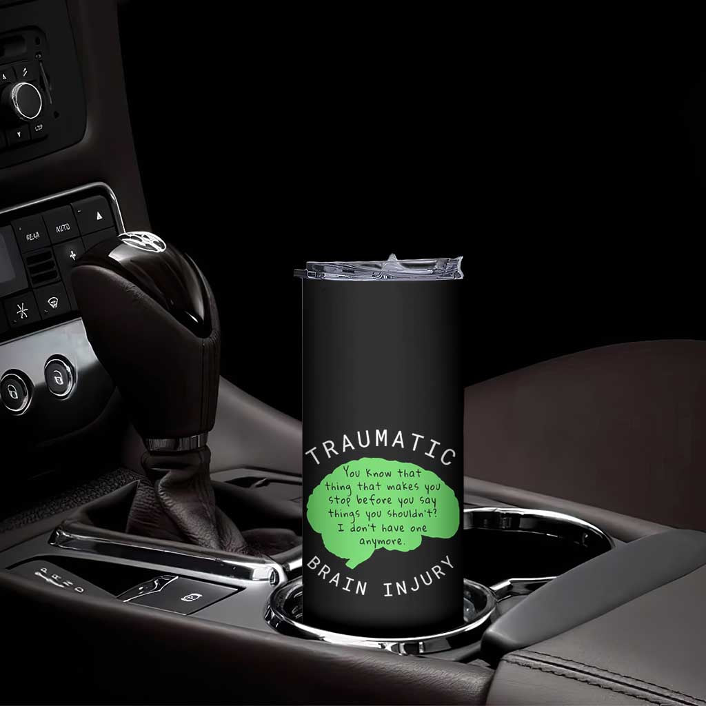 Traumatic Brain Injury Awareness Skinny Tumbler TBI Support
