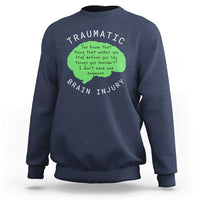 Traumatic Brain Injury Awareness Sweatshirt TBI Support