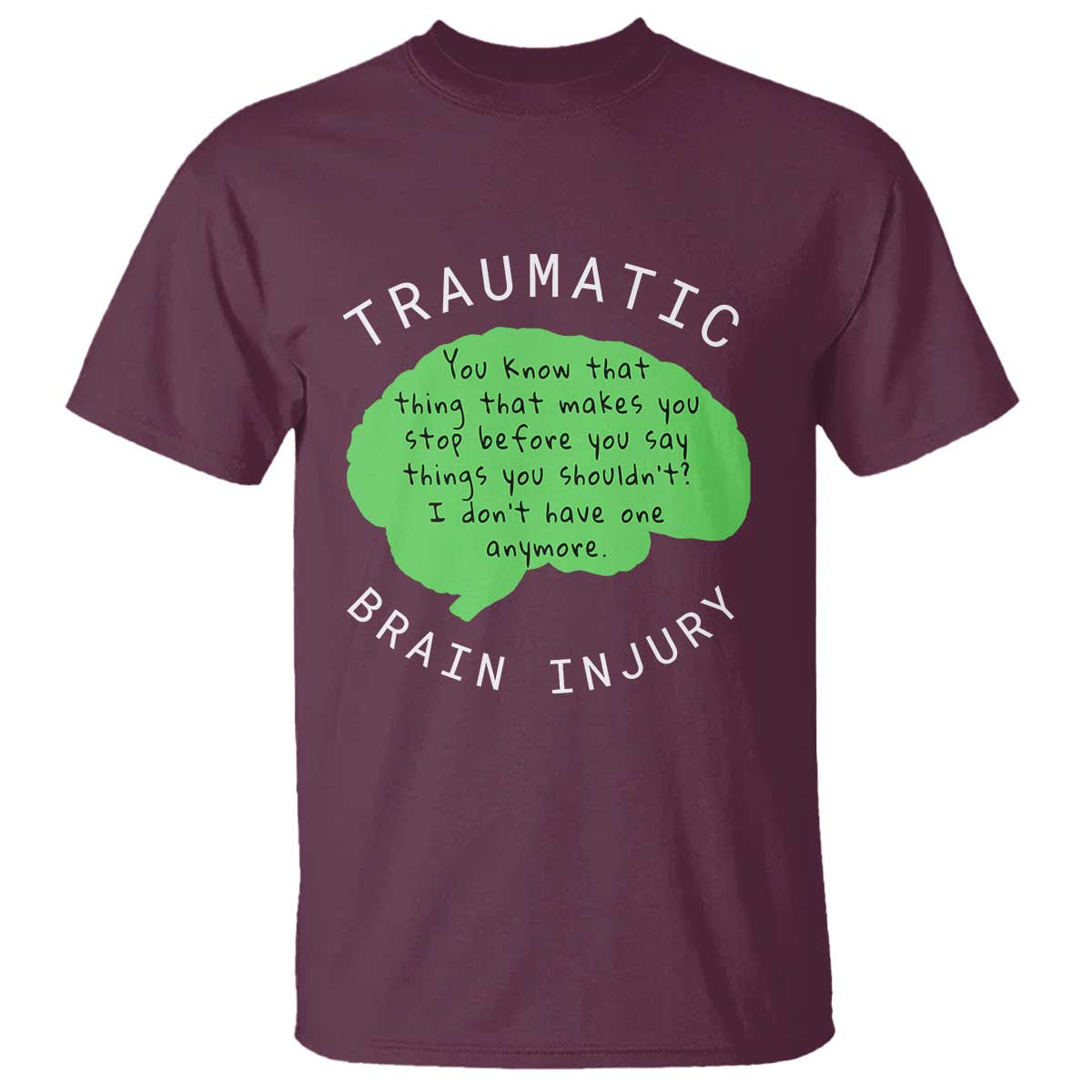 Traumatic Brain Injury Awareness T Shirt TBI Support
