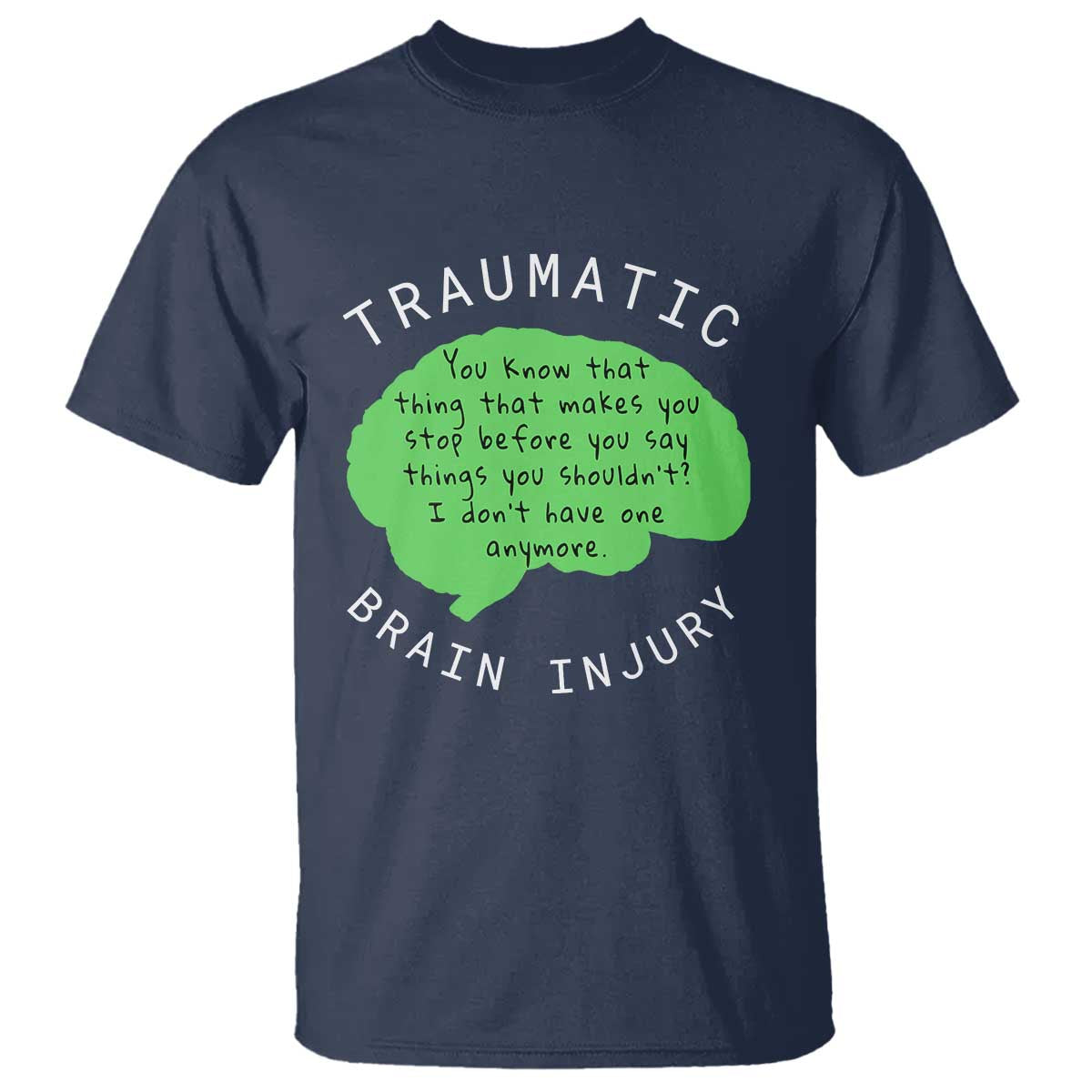Traumatic Brain Injury Awareness T Shirt TBI Support