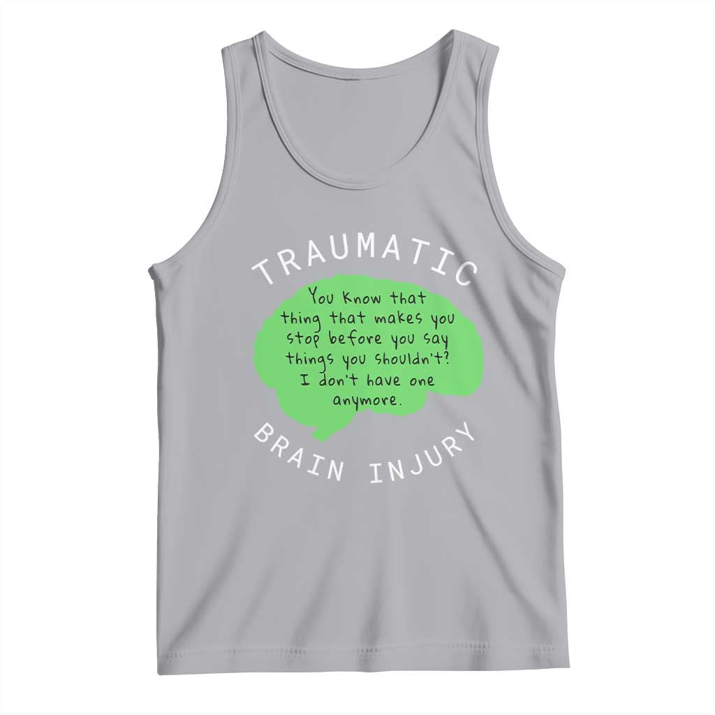 Traumatic Brain Injury Awareness Tank Top TBI Support