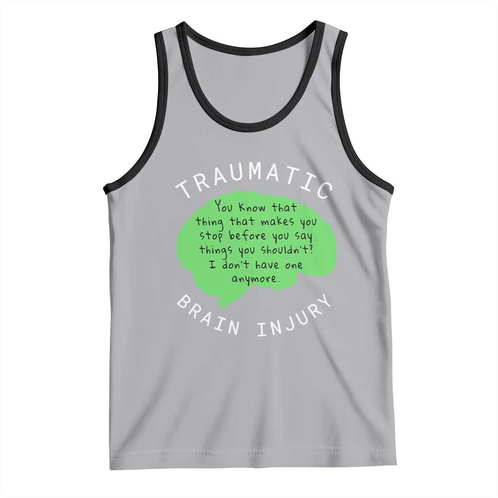 Traumatic Brain Injury Awareness Tank Top TBI Support