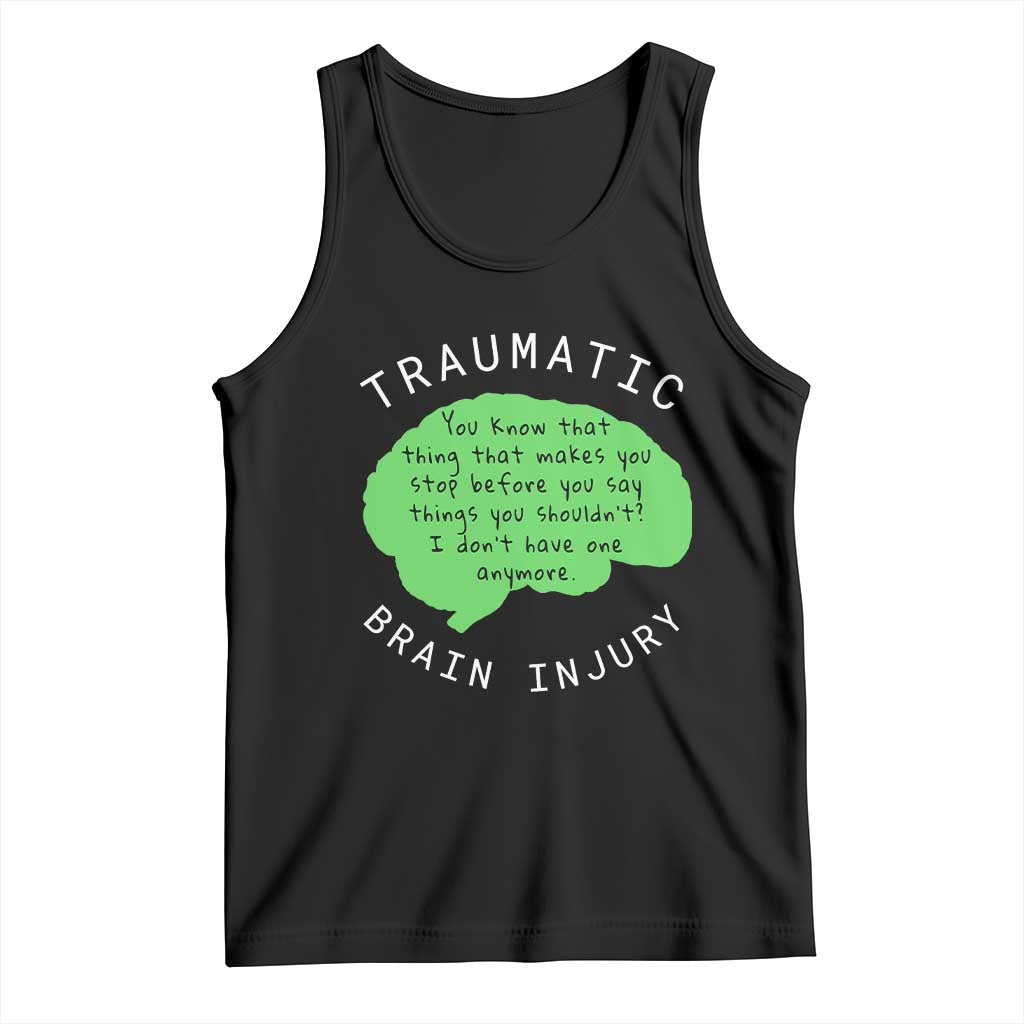 Traumatic Brain Injury Awareness Tank Top TBI Support