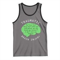 Traumatic Brain Injury Awareness Tank Top TBI Support