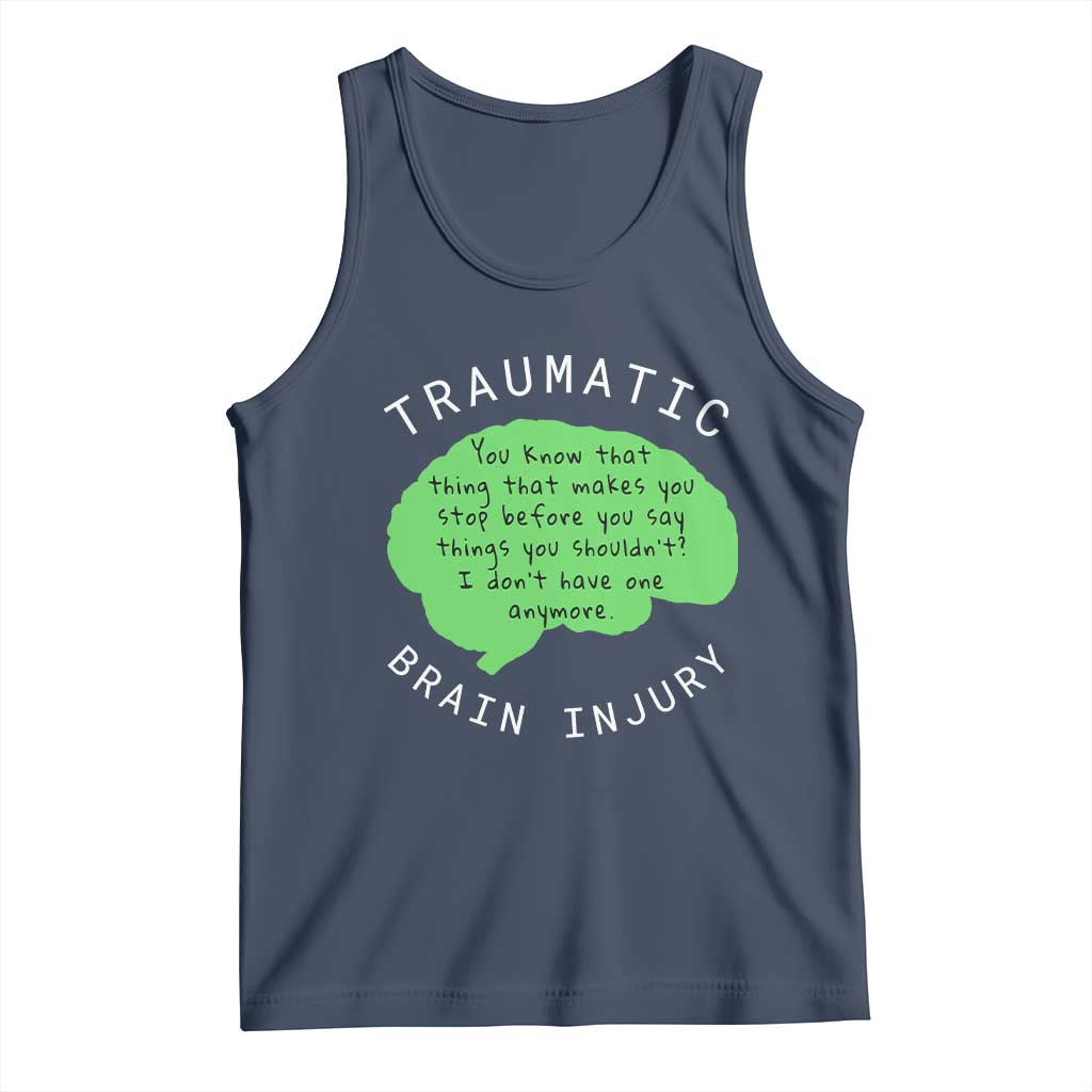 Traumatic Brain Injury Awareness Tank Top TBI Support