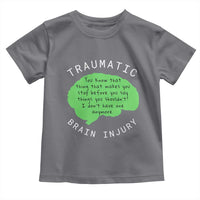 Traumatic Brain Injury Awareness Toddler T Shirt TBI Support