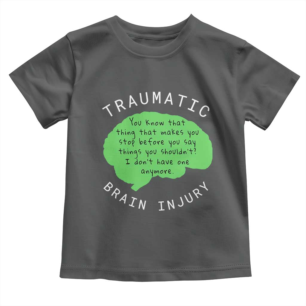 Traumatic Brain Injury Awareness Toddler T Shirt TBI Support
