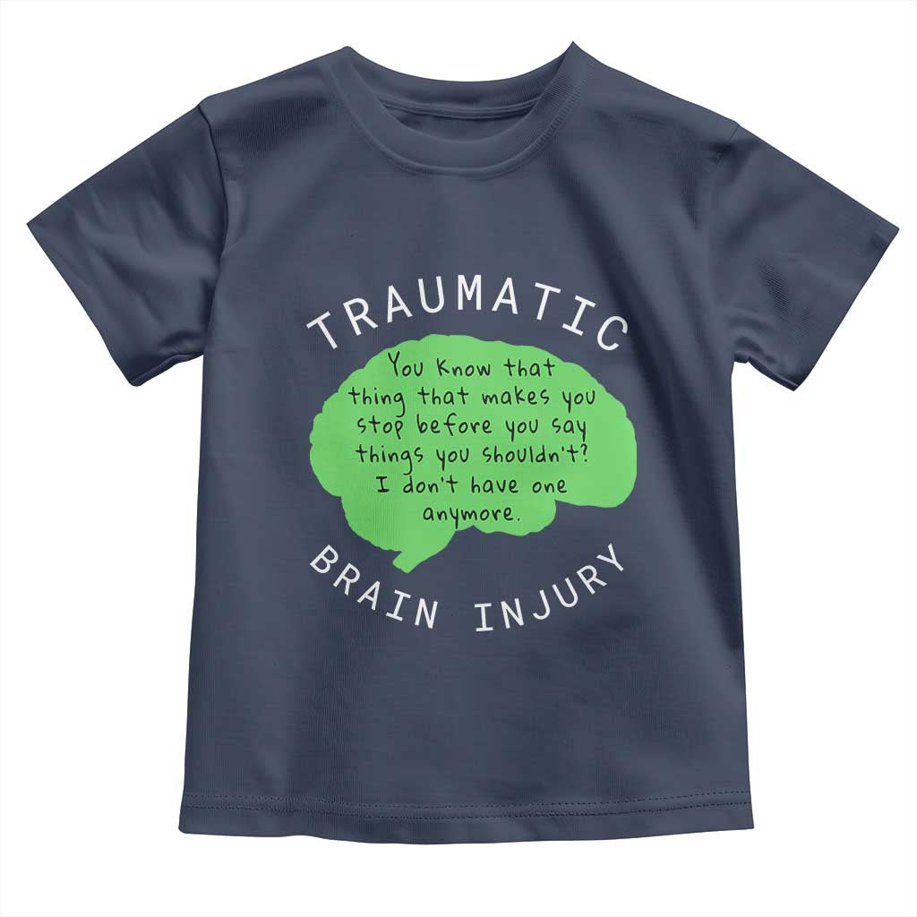 Traumatic Brain Injury Awareness Toddler T Shirt TBI Support