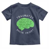 Traumatic Brain Injury Awareness Toddler T Shirt TBI Support