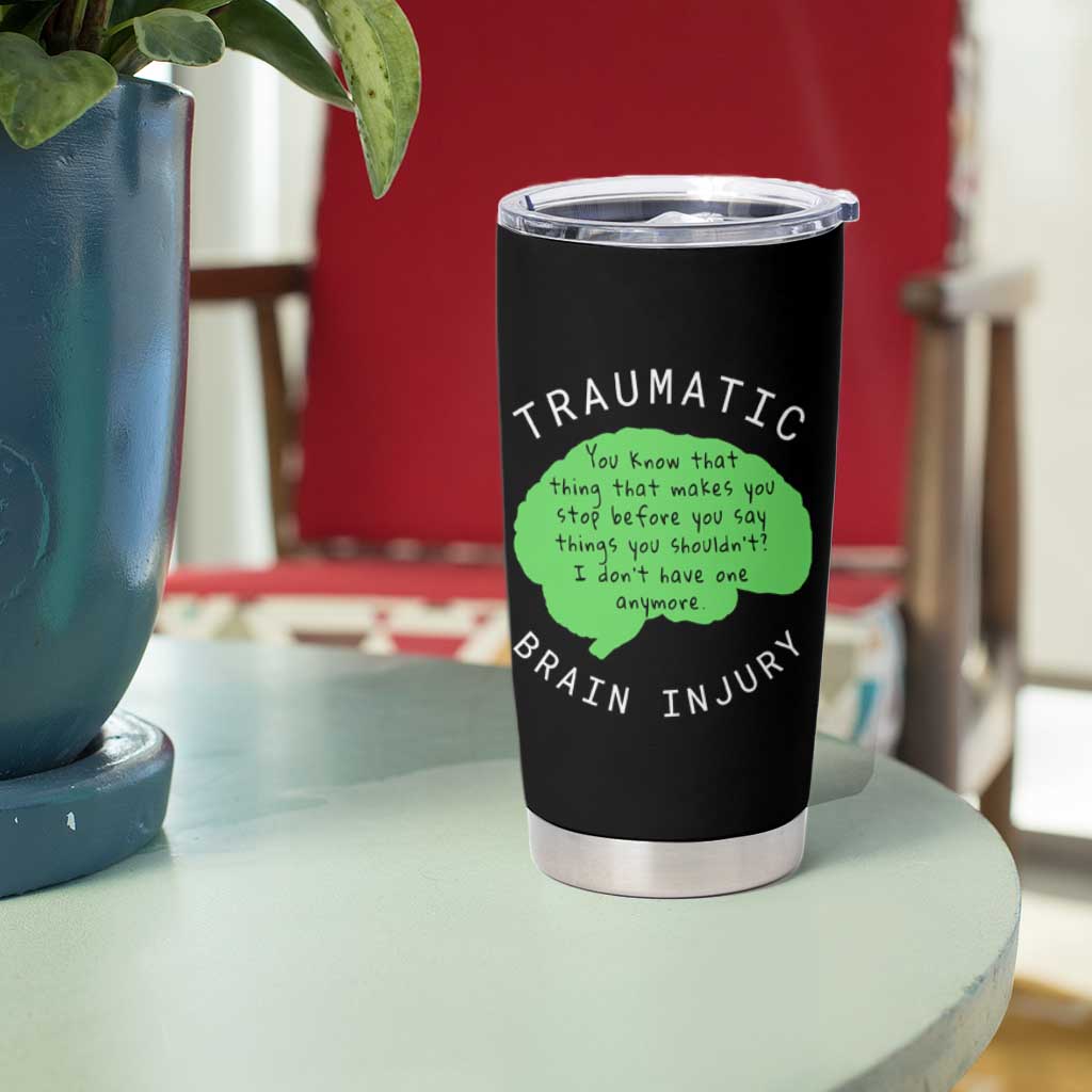 Traumatic Brain Injury Awareness Tumbler Cup TBI Support