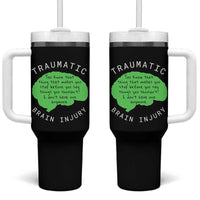 Traumatic Brain Injury Awareness Tumbler With Handle TBI Support