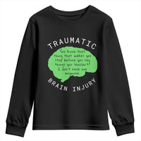 Traumatic Brain Injury Awareness Youth Sweatshirt TBI Support