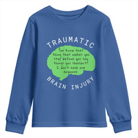 Traumatic Brain Injury Awareness Youth Sweatshirt TBI Support