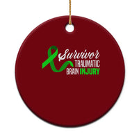 Traumatic Brain Injury Awareness Ceramic Ornament TBI Survivor - Wonder Print Shop