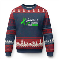 Traumatic Brain Injury Awareness Ugly Christmas Sweater TBI Survivor - Wonder Print Shop