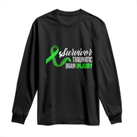Traumatic Brain Injury Awareness Long Sleeve Shirt TBI Survivor