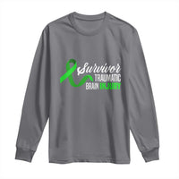 Traumatic Brain Injury Awareness Long Sleeve Shirt TBI Survivor