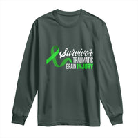 Traumatic Brain Injury Awareness Long Sleeve Shirt TBI Survivor