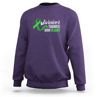 Traumatic Brain Injury Awareness Sweatshirt TBI Survivor