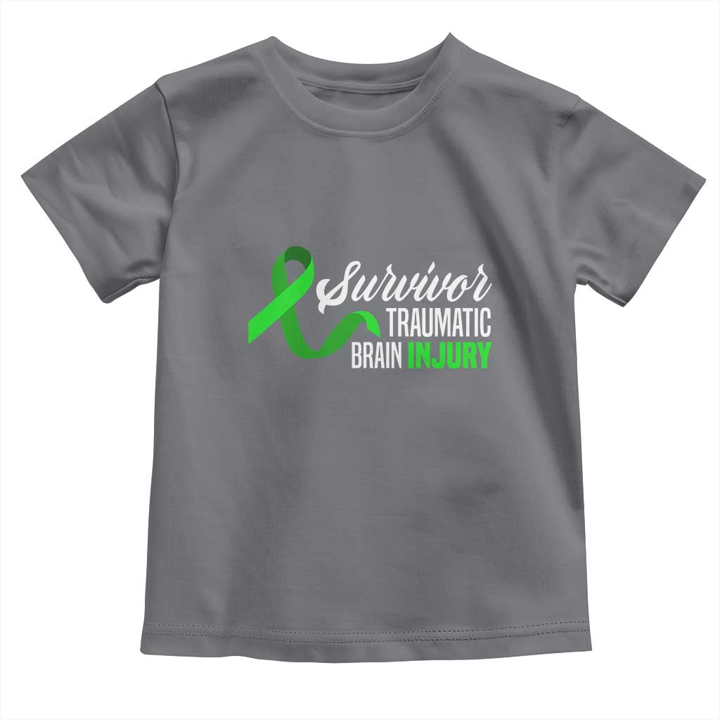 Traumatic Brain Injury Awareness Toddler T Shirt TBI Survivor