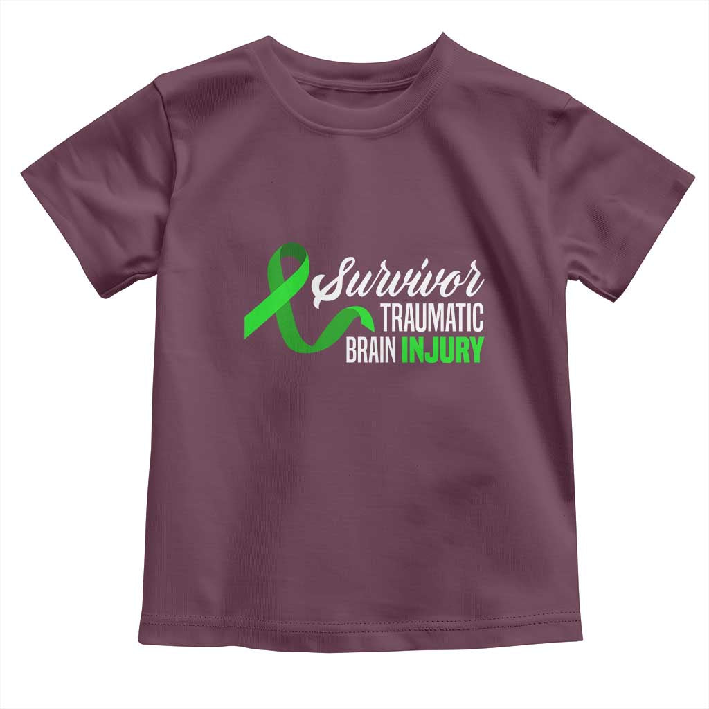 Traumatic Brain Injury Awareness Toddler T Shirt TBI Survivor