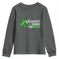 Traumatic Brain Injury Awareness Youth Sweatshirt TBI Survivor