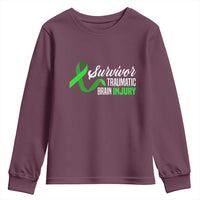 Traumatic Brain Injury Awareness Youth Sweatshirt TBI Survivor