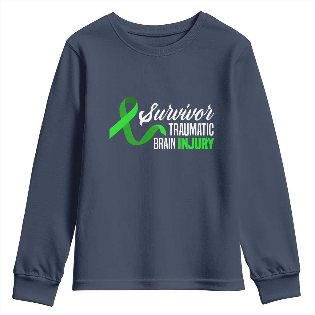 Traumatic Brain Injury Awareness Youth Sweatshirt TBI Survivor