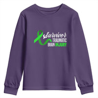 Traumatic Brain Injury Awareness Youth Sweatshirt TBI Survivor