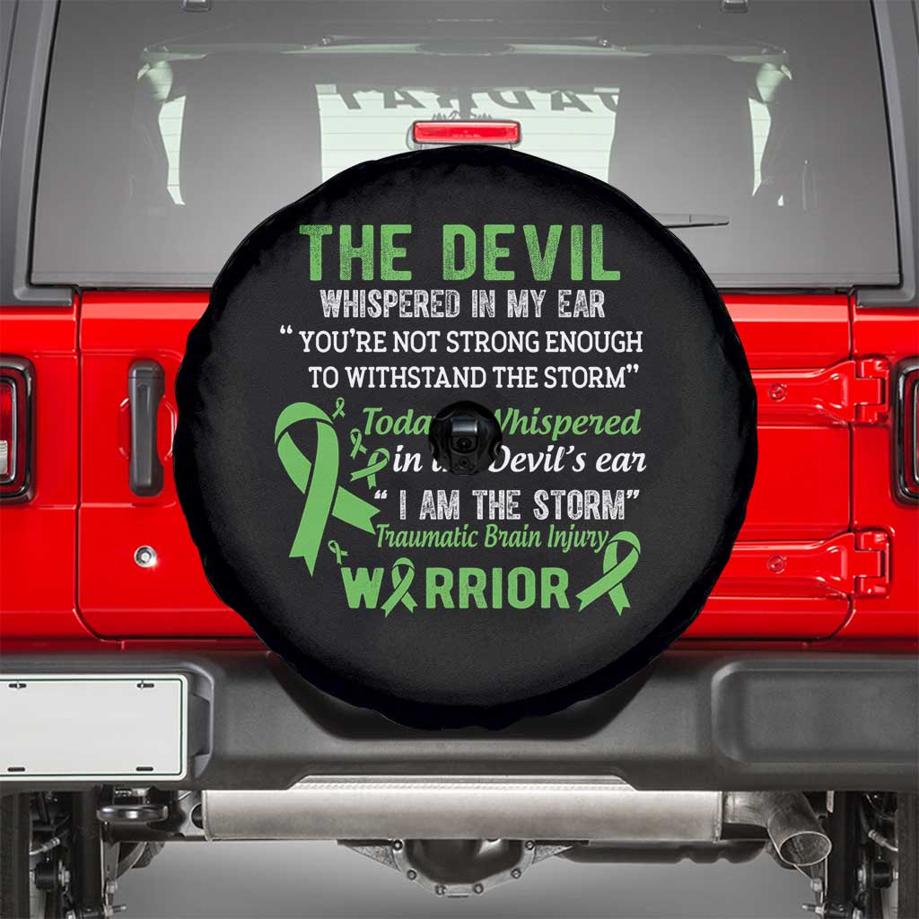 Traumatic Brain Injury Awareness Spare Tire Cover I Am The Storm TBI Warrior