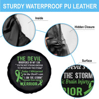 Traumatic Brain Injury Awareness Spare Tire Cover I Am The Storm TBI Warrior