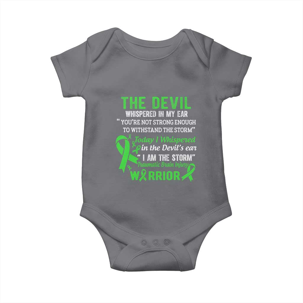 Traumatic Brain Injury Awareness Baby Onesie I Am The Storm TBI Warrior