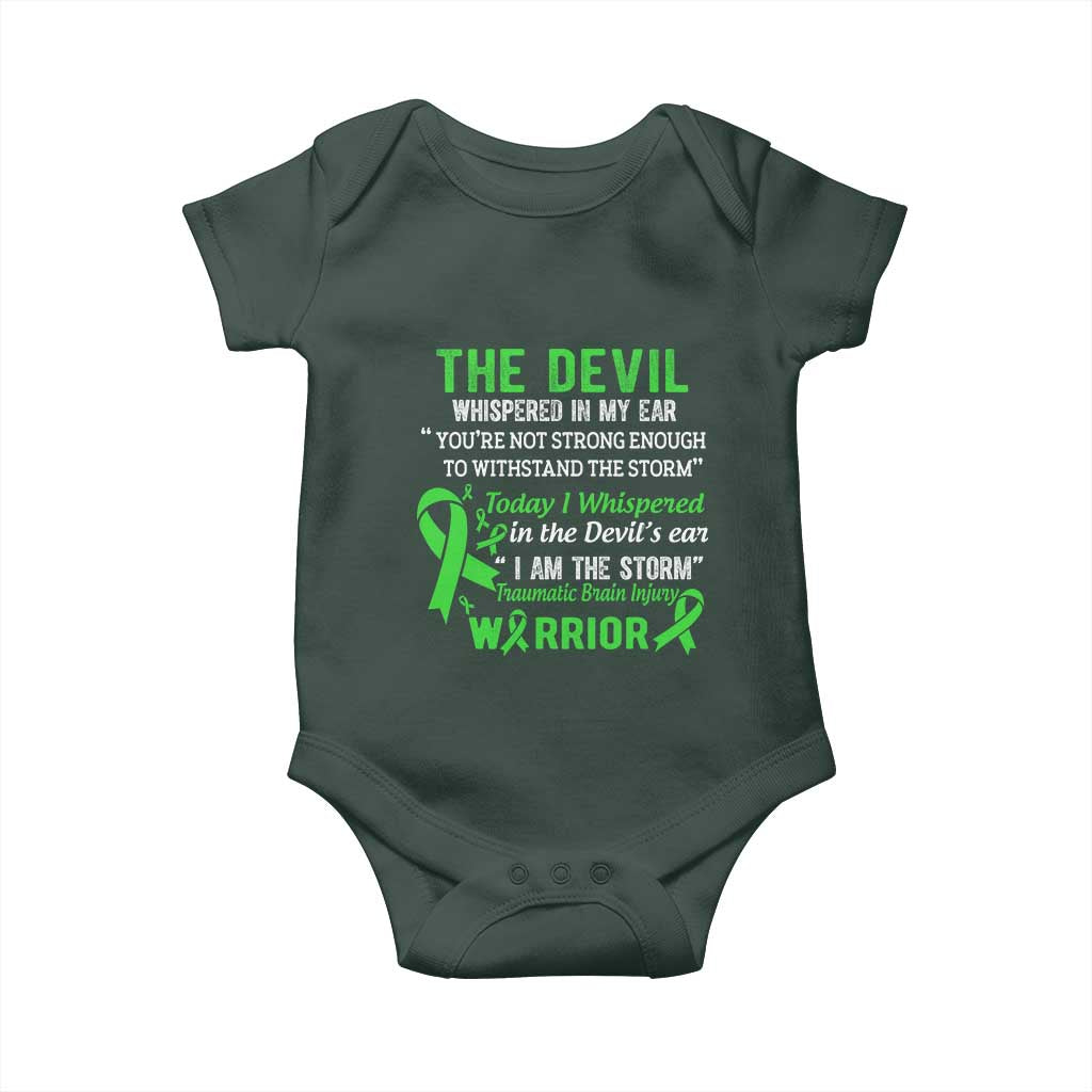 Traumatic Brain Injury Awareness Baby Onesie I Am The Storm TBI Warrior