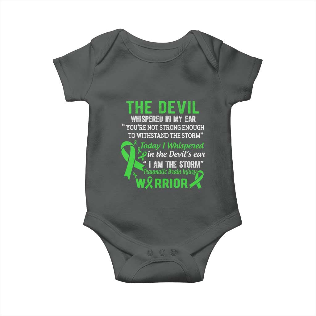 Traumatic Brain Injury Awareness Baby Onesie I Am The Storm TBI Warrior