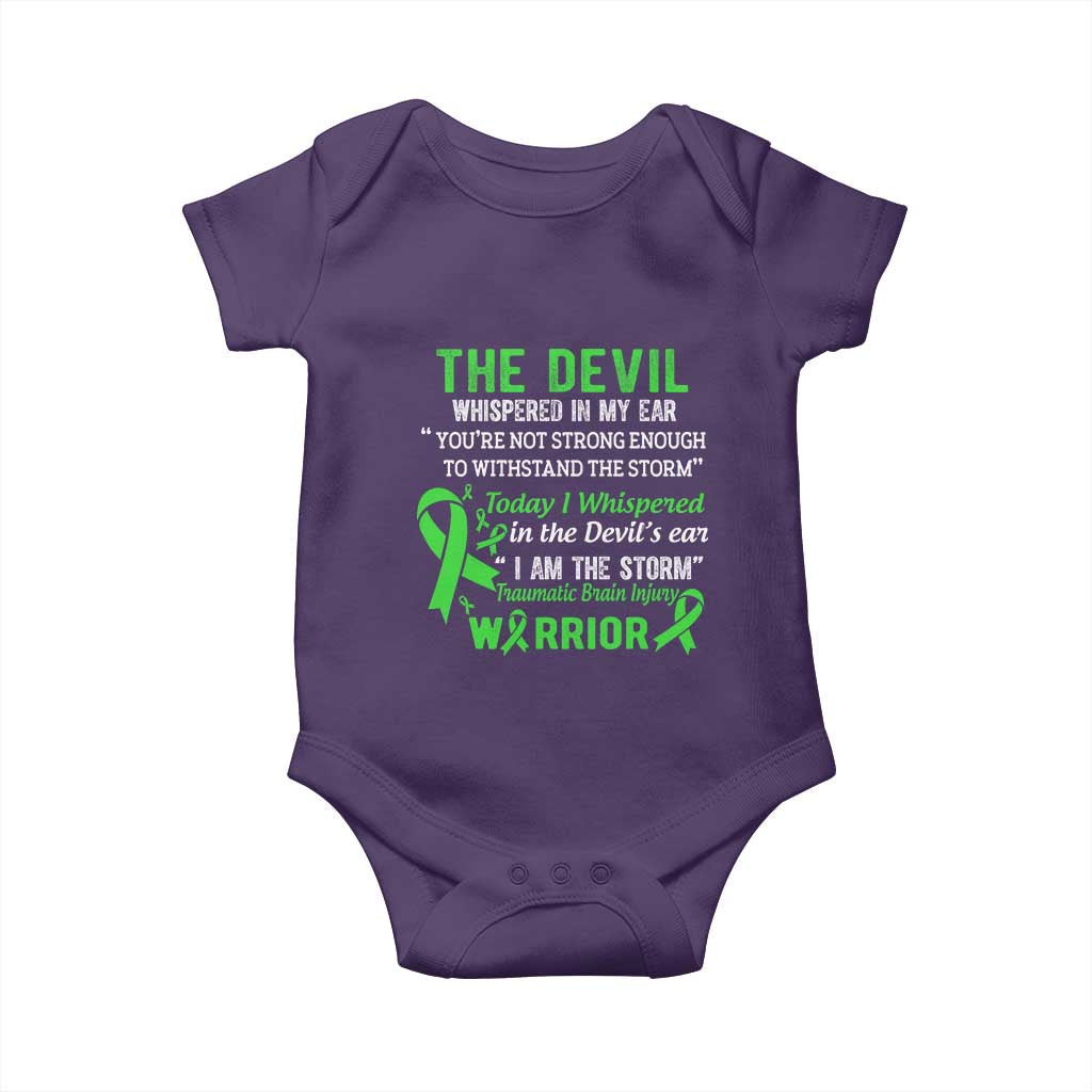 Traumatic Brain Injury Awareness Baby Onesie I Am The Storm TBI Warrior