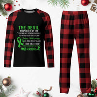 Traumatic Brain Injury Awareness Plaid Pajama Set I Am The Storm TBI Warrior - Wonder Print Shop
