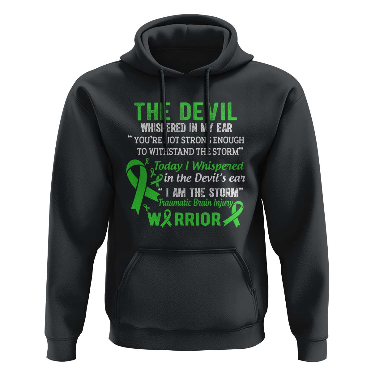 Traumatic Brain Injury Awareness Hoodie I Am The Storm TBI Warrior