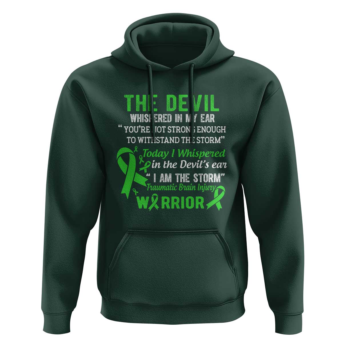 Traumatic Brain Injury Awareness Hoodie I Am The Storm TBI Warrior